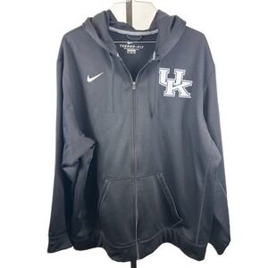 Nike Therma-FIT Kentucky Wildcats Men's Size 3XL Black Full Zip Hoodie Jacket UK